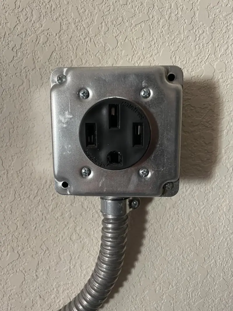 NEMA 14-50 outlet installed for Smart Home Electrical in Terrace Heights
